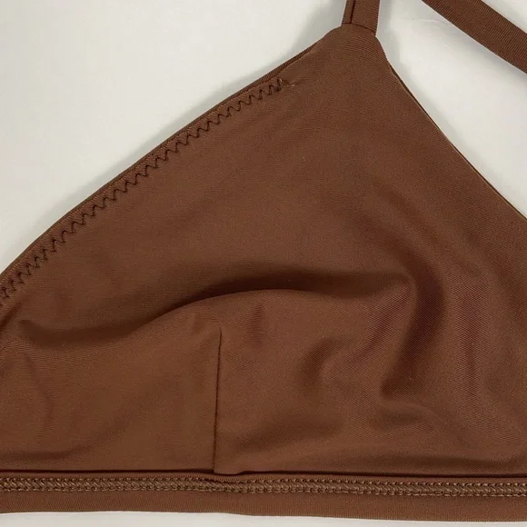 MATTEAU Brown High Waist Bikini Triangle Top. Size 2/3 4/6. - Picture 11 of 15